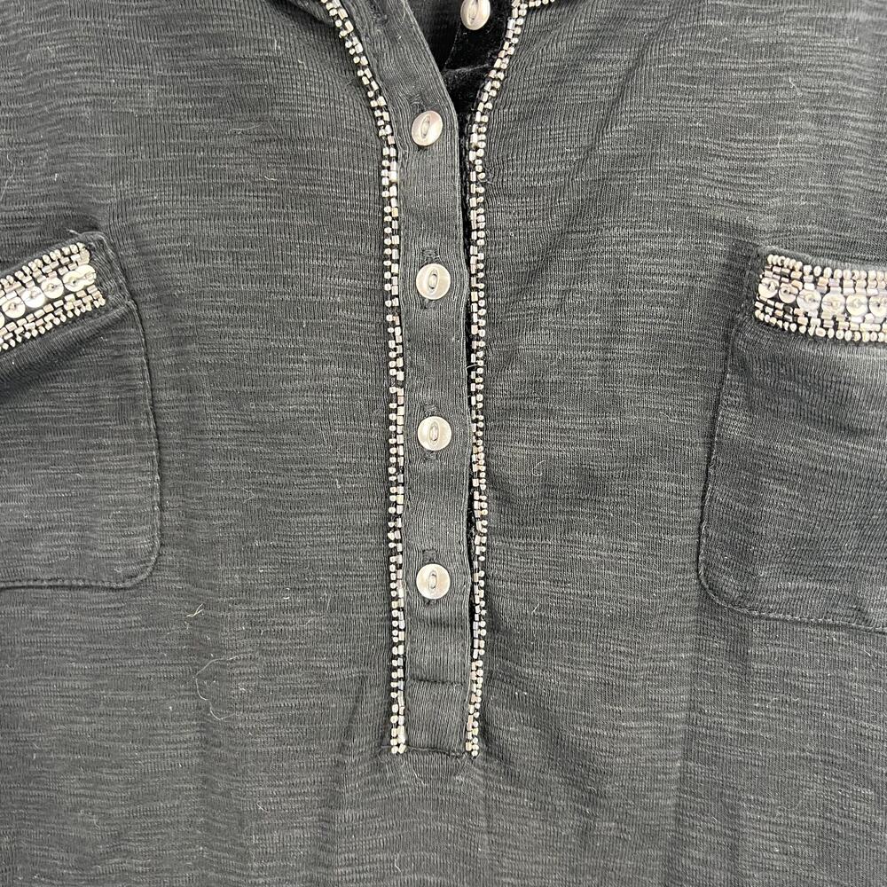 Chaps Thermal‎ Style Long Sleeve Casual Shirt Sequin Embellished Women's 3XL - Picture 5 of 12